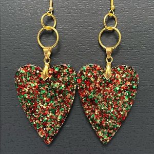 GORGEOUS Glitter Christmas Earringz